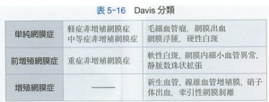 糖尿病網膜症分類Davis分類